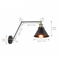 Alaine - Industrial Plug In Wall Sconce - Image 7