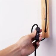 Mida - Nordic Wood Plug in Wall Sconce - Image 3